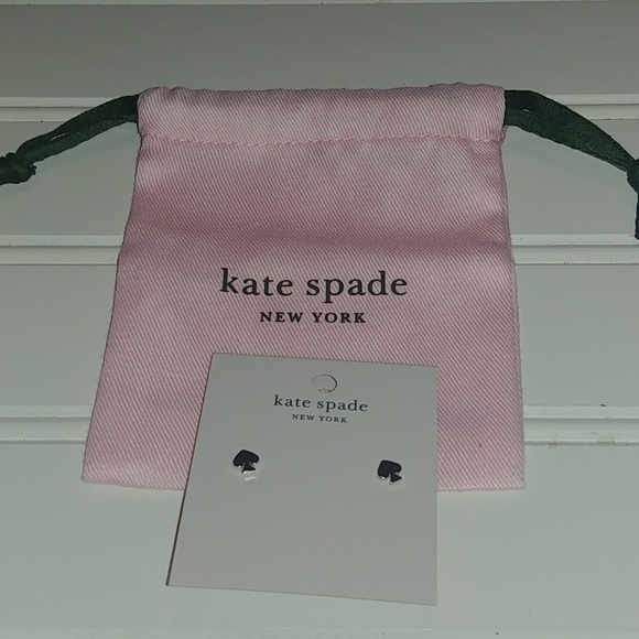 Kate Spade Silver Everyday Mini Spade Earrings - Picture 5 of 7
